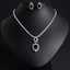 Wedding Jewelry Sets 18k Gold Plated Brass Oval Zircon Set thumbnail 2