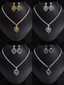 Wedding Jewelry Sets for Brides 18k Gold Multi Color Zircon thumbnail 1