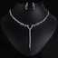 Wedding Jewelry Sets for Brides 18k Gold Teardrop Zircon Set thumbnail 2