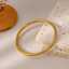 Ins Retro Stainless Steel 18k Gold Polished Classic Fashion Jewelry Gold Bracelet for Women thumbnail 1
