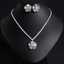 Bridal 18k Gold Plated Flower Pendant Jewelry Set for Elegant Weddings thumbnail 1