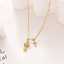 Zircon Chain 18K Gold Plated Stainless Steel Christian Cross Pendant Fashion Jewelry Necklace thumbnail 3