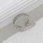 Silver Zircon Chain Open Adjustable Western Bride Accessory Silver Women's Fashion Jewelry Ring thumbnail 1