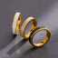 New titanium steel rings with a simple, light luxury, high-end design, niche enamel couple rings thumbnail 2