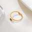 Cincin perhiasan fashion pernikahan bulat zirkon berlian baja tahan karat berlapis emas 18k yang dapat disesuaikan untuk wanita berkualitas tinggi thumbnail 3