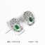 Multi Color Leopard Cubic Zirconia Hoop Earrings for Women thumbnail 3