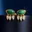 Lonceen Dazzling Natural-Stone & Zircon Drop Earrings  thumbnail 2