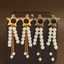 Lonceen Playful Star & Pearl Tassel Drop Earrings thumbnail 2