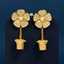 Lonceen Whimsical Potted Flower Zircon Drop Earrings thumbnail 1