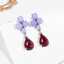 Multi Color Beaded Zircon Copper Earrings for Women thumbnail 1