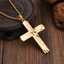 Wholesale customized titanium silver gold-plated cross pendant stainless steel jewelry thumbnail 2