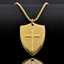 Men's Hip-hop Bulk Custom Punk Shield Pendant Cross Fashion Accessories Men's Necklace thumbnail 3