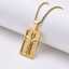 Cross pendant 18k stainless steel Christian prayer pendant necklace thumbnail 1