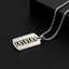 TikTok Hot-selling Wholesale New Design Fashionable 18K Gold-plated Rectangular Pendant for Men thumbnail 3