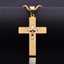 Men's Cross Necklace Pendant 18k Gold Hip-hop Simple Necklace thumbnail 3