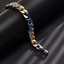 Men's stainless steel zircon bracelet, hip-hop style, colorful fashion accessories thumbnail 2