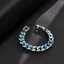 Stainless Steel Cuban Chain Silver-Plated Colorful Retro HipHop Fashion Jewelry Men's Bracelet thumbnail 3