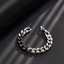 Stainless steel Cuban chain, silver-plated, black, retro, custom-made HipHop fashion jewelry, men's bracelet thumbnail 2
