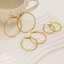 Hochwertige, antiallergische, 18-karätig vergoldete, große Damen-Creolen in verschiedenen Größen, aus Edelstahl, modischer Schmuck thumbnail 2