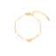 Gold Butterfly Stainless Steel Bracelet Pearl Chain thumbnail 1