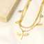 قلادة صليب جناح متعددة الطبقات من الفولاذ المقاوم للصدأ للنساء thumbnail 2
