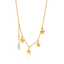 قلادة نجم البحر من الفولاذ المقاوم للصدأ مطلية بالذهب ومرصعة باللؤلؤ thumbnail 2