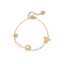 Gold Stainless Steel Bracelet with Pearl Ocean Charms by Lonceen thumbnail 2