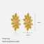 Goldene Edelstahl-Blatt-Ohrstecker thumbnail 3