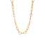 Minimalistische Halskette aus goldfarbenem Edelstahl für Damen thumbnail 3