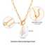 Stainless Steel Necklace Baroque Pearl OT Clasp thumbnail 3