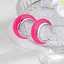 Lonceen Barbie Pink Stainless Steel Earrings for Women thumbnail 3