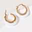 Lonceen Stainless Steel Earrings White Enamel Hoop thumbnail 1