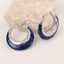Lonceen Stainless Steel Earrings Navy Blue 429 thumbnail 3