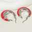 Lonceen Chinese Red Stainless Steel Earrings for Women thumbnail 3