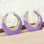 Lonceen Light Purple Stainless Steel Earrings for Women thumbnail 1