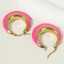 Lonceen Barbie Pink Stainless Steel Earrings for Women thumbnail 3