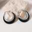 Lonceen Black Stainless Steel Earrings for Women thumbnail 3