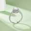 Luxury Round Halo Lab-Grown Diamond Ring in 925 Sterling Silver - Wholesale Wedding Rings thumbnail 2