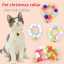 Pet Christmas Cat Fur Ball Necklace Pendant Elastic Bell Accessory Cute Cat Collar Japan & Korea Style Color Blocking Pattern thumbnail 1