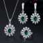 Ensemble de bijoux plaqués or pour femme : collier, boucles d'oreilles et bague thumbnail 2