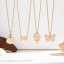 Ensemble de bijoux pour enfants en acier inoxydable plaqué or avec nœud papillon, coquillage et émail thumbnail 2