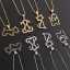 Collier pour enfant avec pendentif chiot en zircon plaqué or 18 carats thumbnail 1