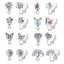 Boucles d'oreilles à clous en zircon étincelant, cadeau tendance pour enfants thumbnail 2