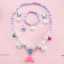 Ensemble de bijoux sirène pour filles : collier, bracelet, bague et boucles d'oreilles. thumbnail 3