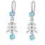 Boucles d'oreilles à clip sapin de Noël en acier inoxydable avec cristal rouge thumbnail 3