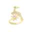 Bague anti-stress rotative en forme de cerf et de flocon de neige de Noël pour femmes thumbnail 1