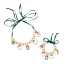 Festive Christmas Ribbon Necklace with Santa Bell Pendant Clavicle Chain thumbnail 1
