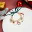 Festive Christmas Ribbon Necklace with Santa Bell Pendant Clavicle Chain thumbnail 2