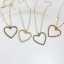 Rainbow Crystal Zircon Heart Pendant Necklace thumbnail 1