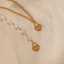 18K Gold Plated Angel Number Heart Necklace thumbnail 2